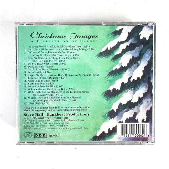 Steve Hall David Patt Ellie Choate Christmas Images CD 1995 Classical Piano Harp - Picture 3 of 4